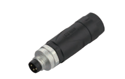 M8-針頭-現(xiàn)場可接線式連接器-塑料外殼金屬螺母-3+4PIN