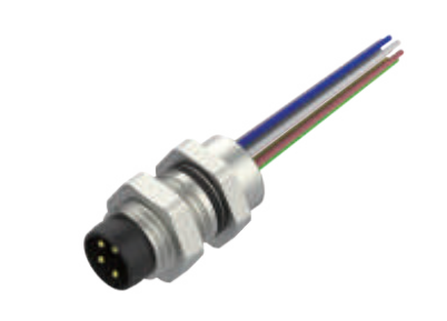 M8-針頭-法蘭式連接器-后安裝-散線式-3+4+5+6+8PIN